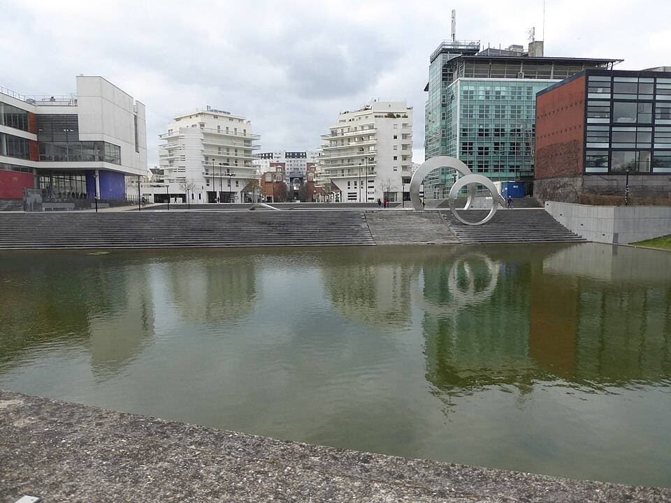 Bassin Montigny-le-Bretonneux sous mauvais temps
