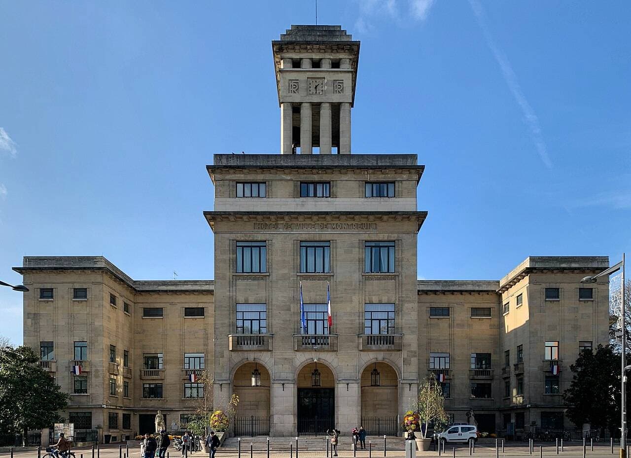 Hôtel de ville de Montreuil, Seine-Saint-Denis.