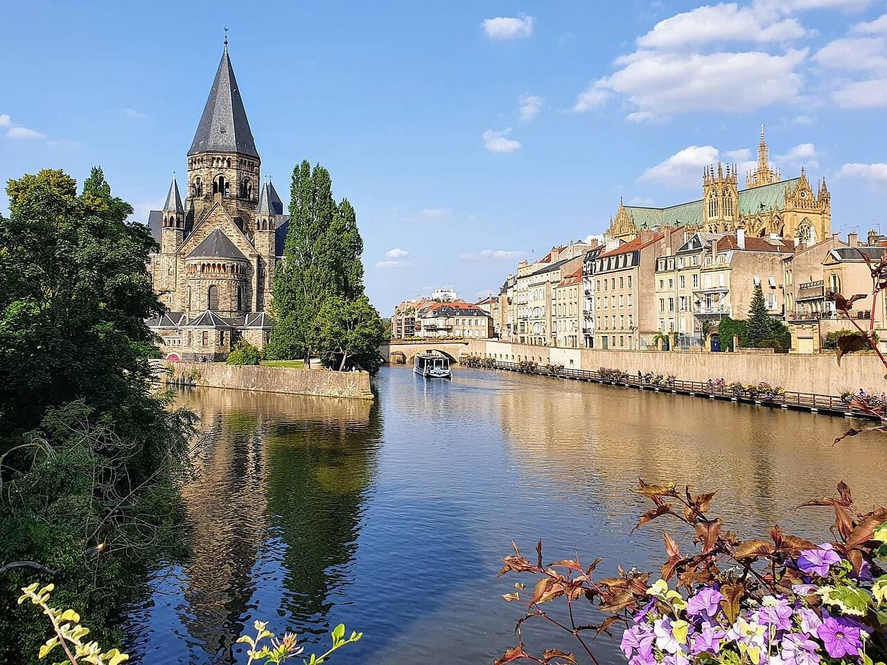 vue cathédrale à Metz