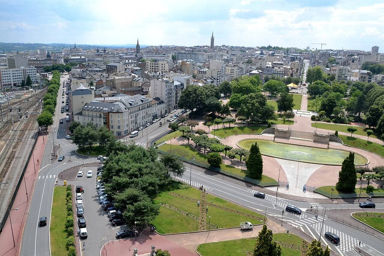 Vue sur le centre-ville de Limoges