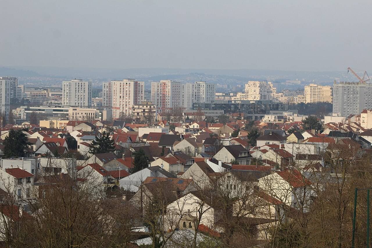 Vue de Nanterre depuis le Mont Valérien.